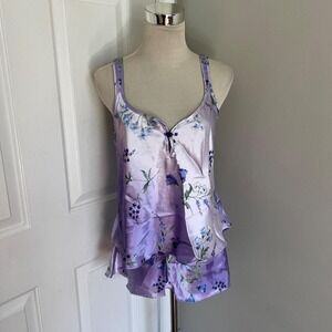 VINTAGE LAVENDER SECRET TREASURES FLORAL PAJAMA SET‎